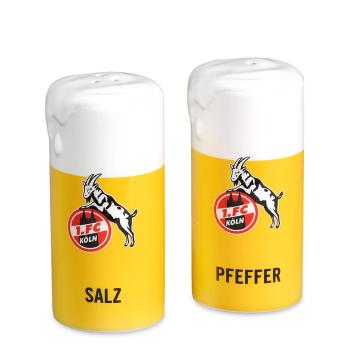 1. FC Köln Salz- & Pfeffer Streuer "Kölsch" 10,4 x 9,5 x 5,6 mm